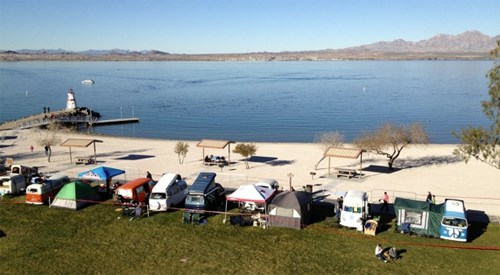 Lake Havasu City Buses by the bridge xx